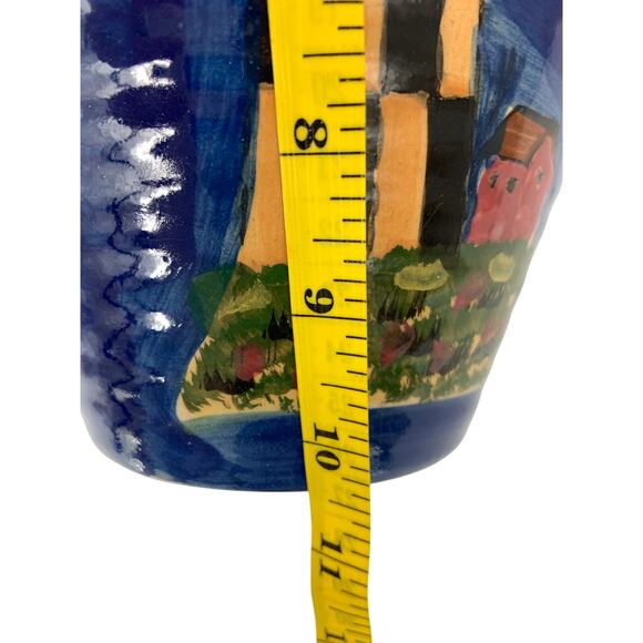 1980s WCL Stoneware Pottery Lighthouse Jug Pitcher - Picture 8 of 10